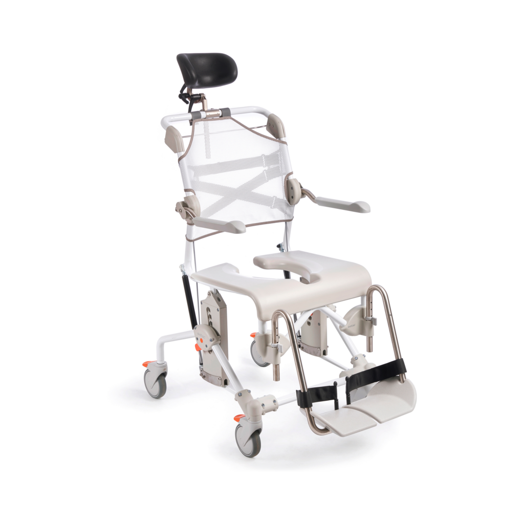 Etac Swift Mobil Tilt-2 - kallistettava wc- ja suihkutuoli - cleaner