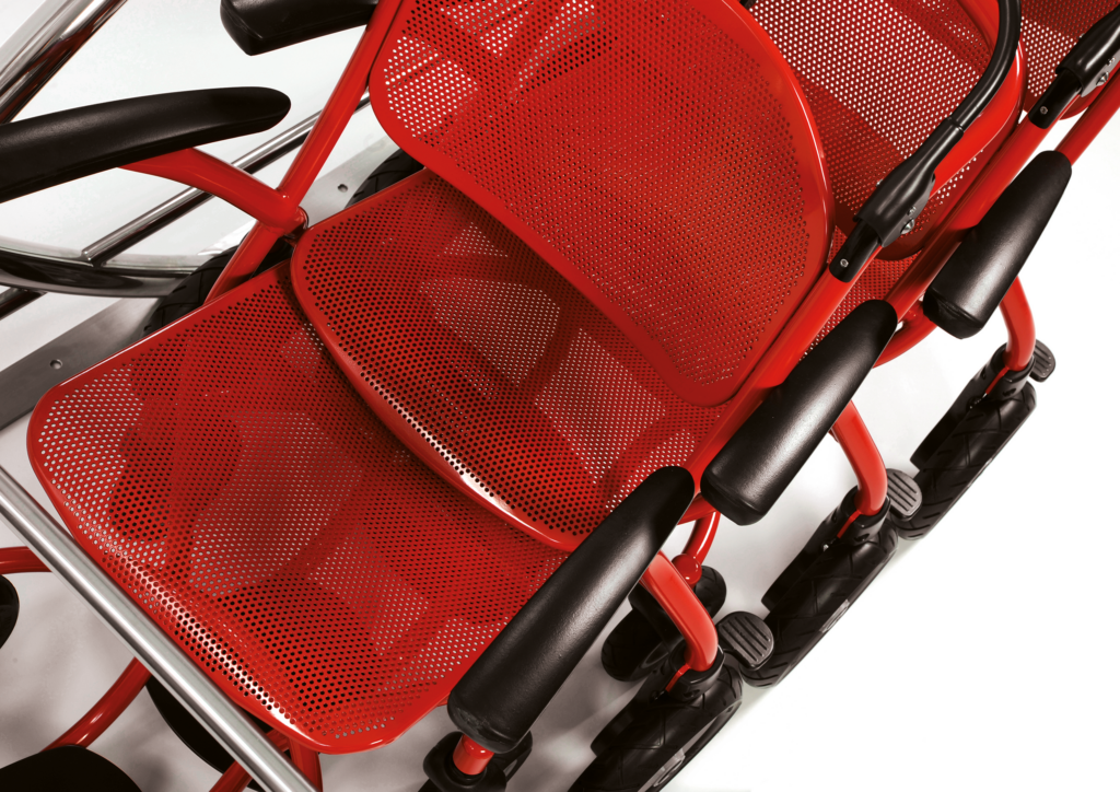 Life&Mobility Axi2Go -kuljetustuolin yksityiskohta