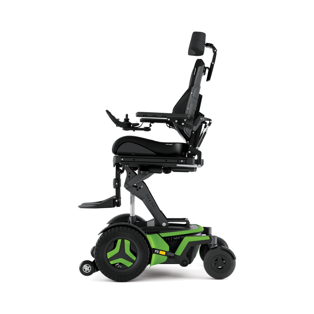 Permobil F3 3G Corpus -sähköpyörätuoli - active height