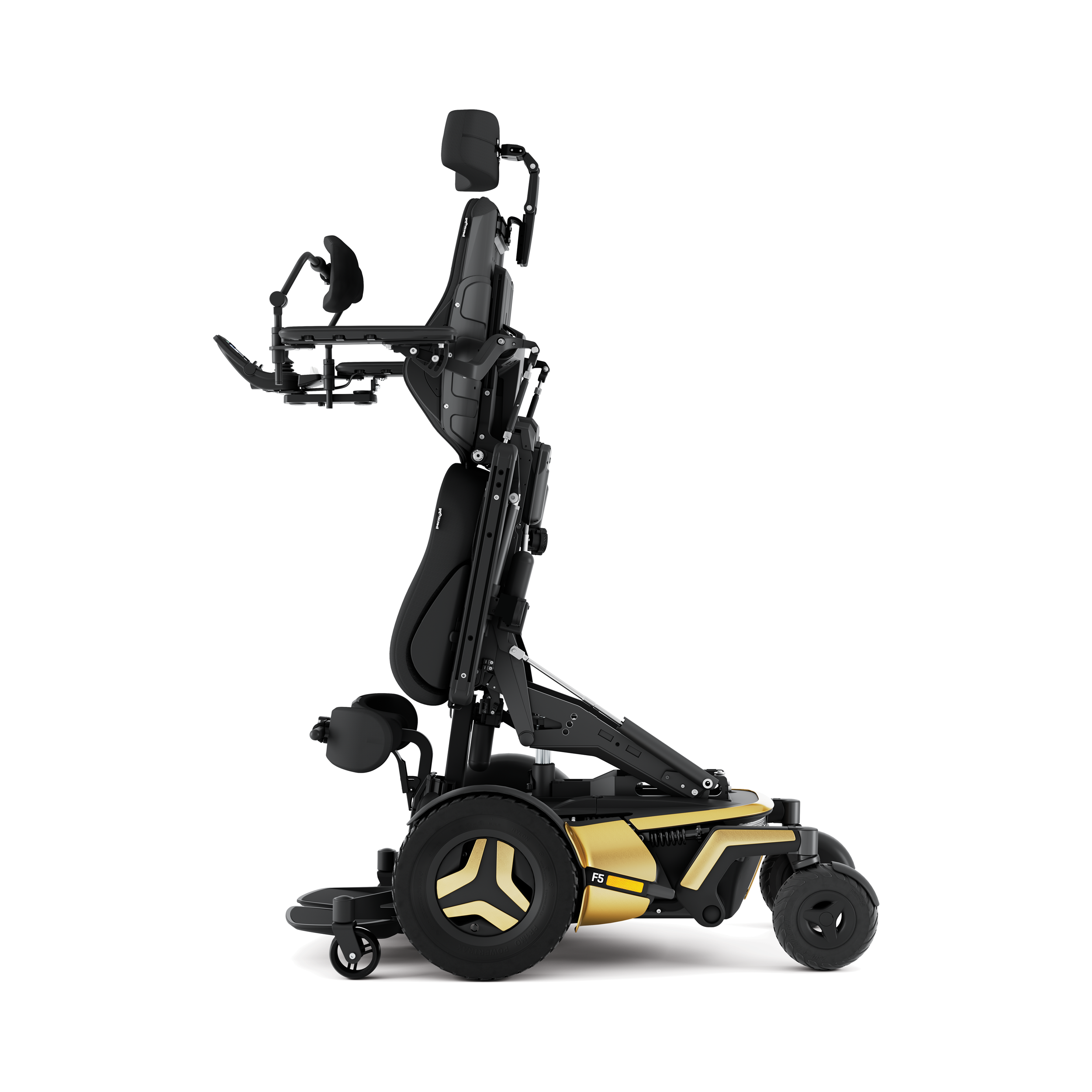 Permobil F5 Corpus VS -sähköpyörätuoli - pystyasento