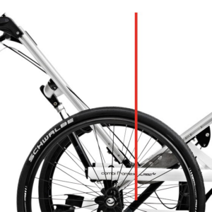 R82 Combi Frame:x -pyörätuolialusta - centre of gravity