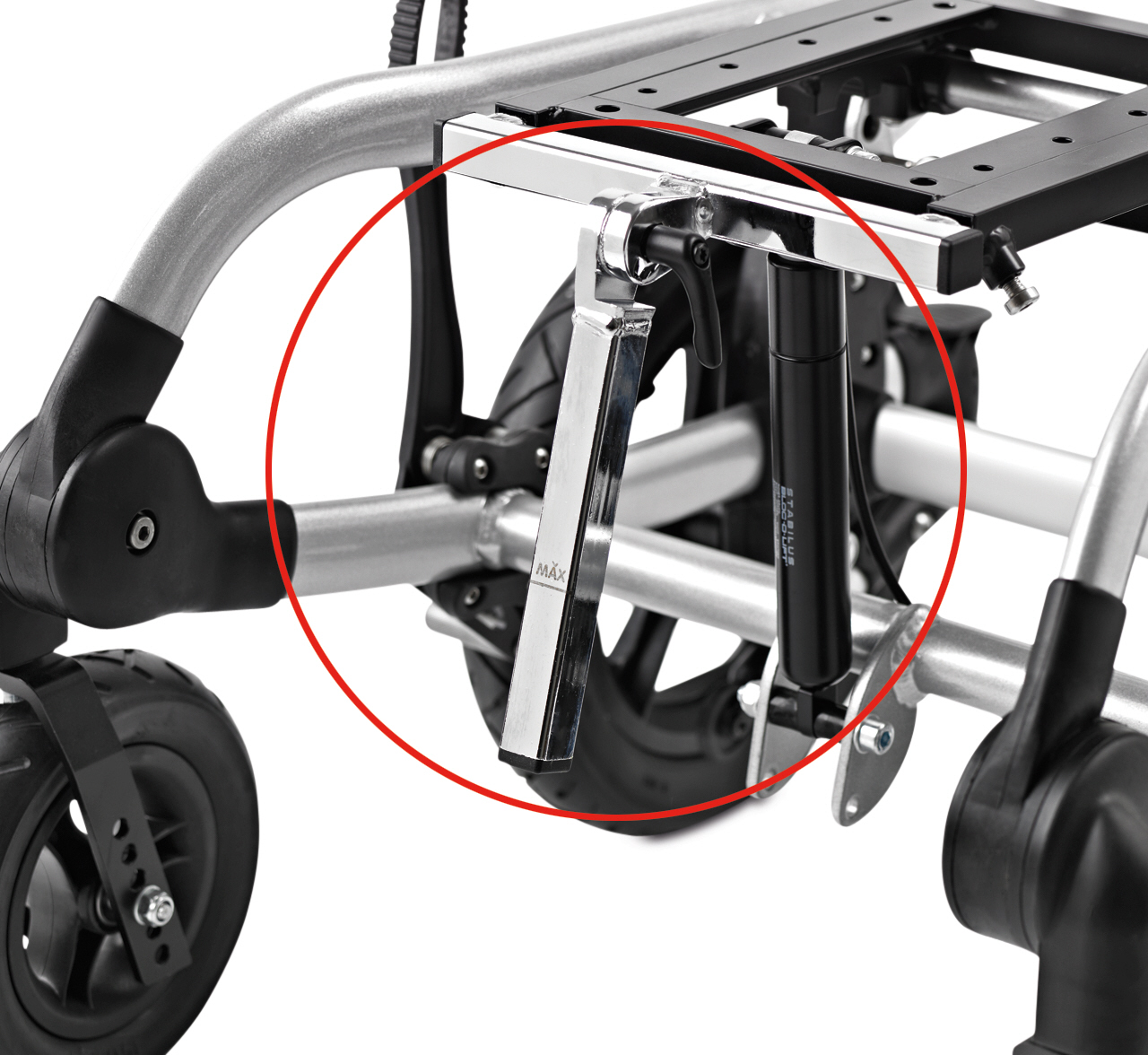 R82 Multi Frame -alusta - single rod for foot support