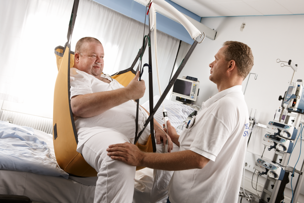 Guldmann Basic High Bariatric -nostoliina - sairaalassa