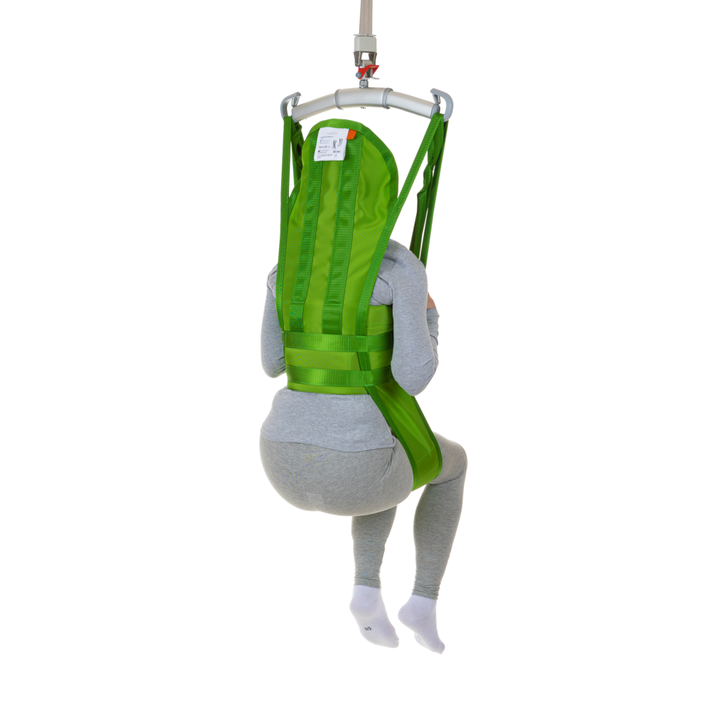 Liko Hygienia -päätuellinen nostoliina - HygieneVest, malli 55 takaa