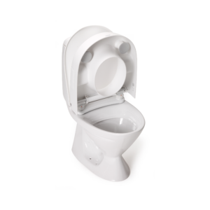 Etac Cloo - kiinteä wc-korotus ylös käännettynä