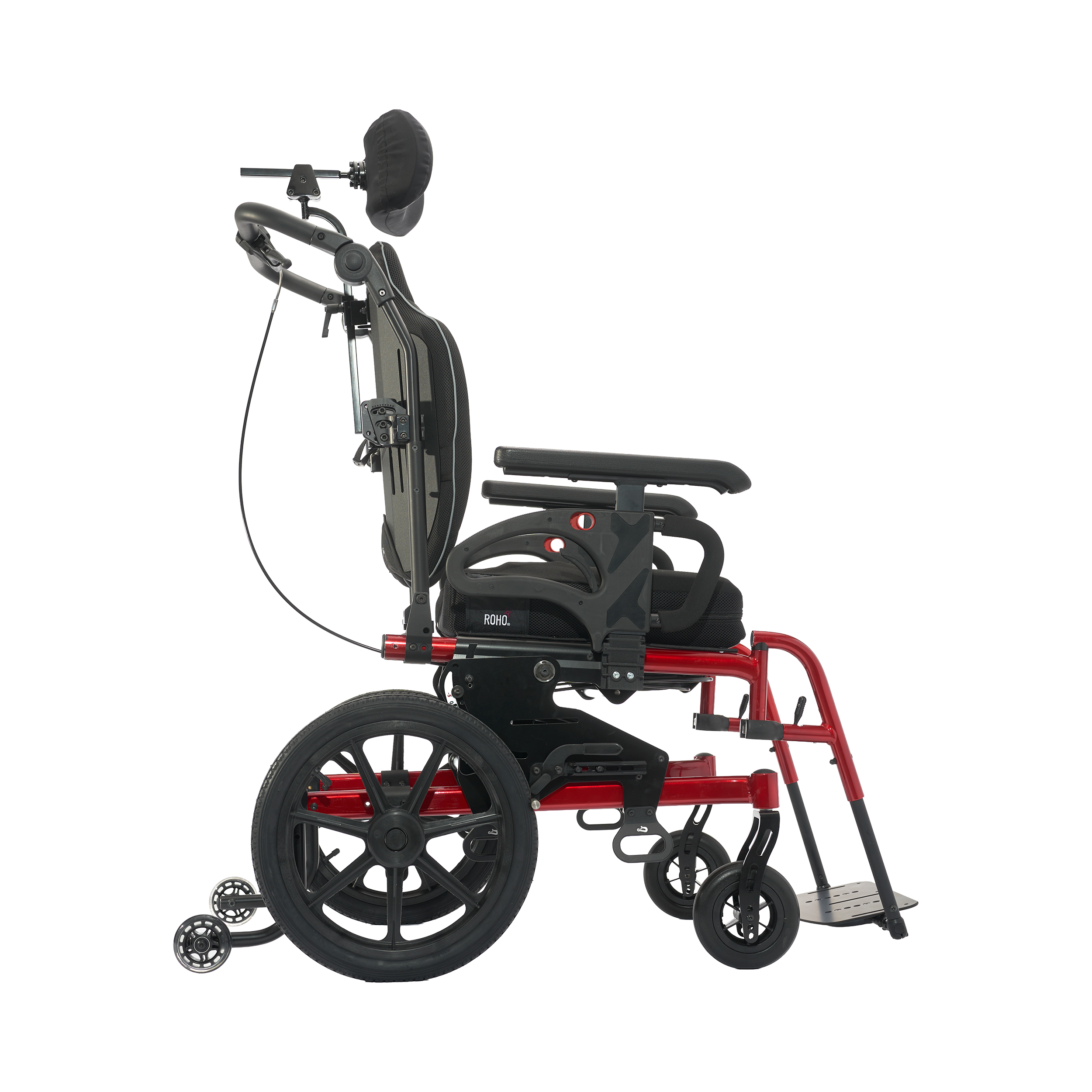Permobil Progeo Easy Tilt -pyörätuoli sivusta