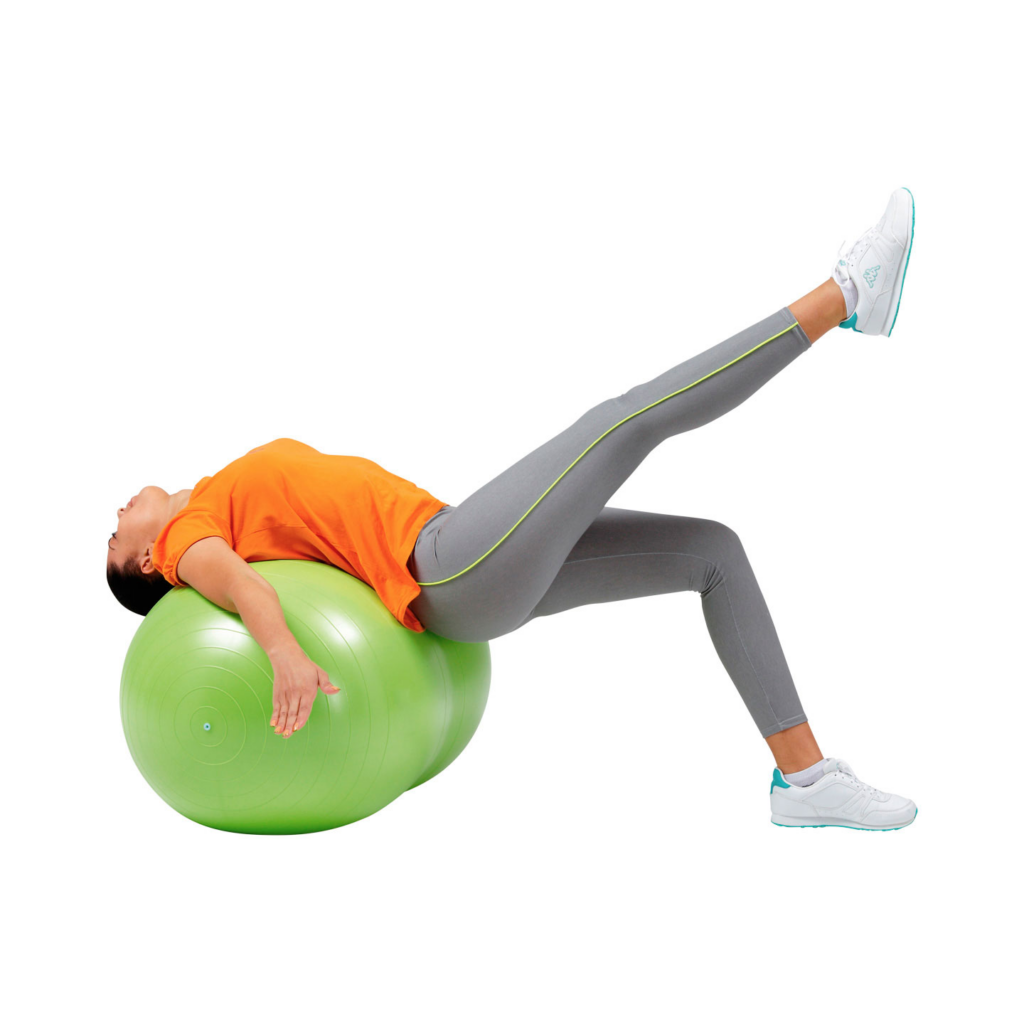 Ledraplastic-papupallo, vihreä - Physio Roll Plus